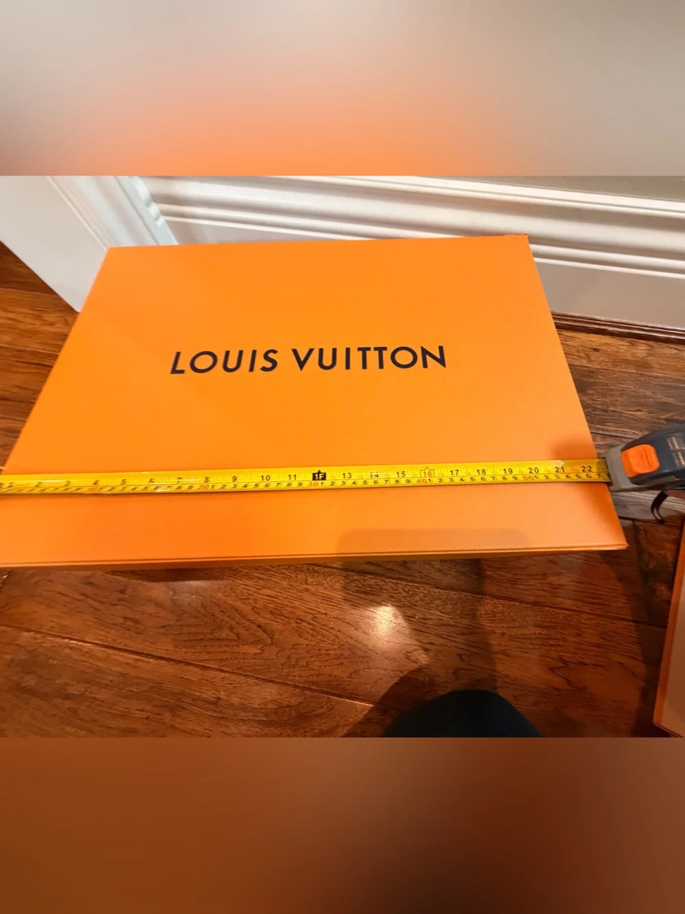 Louis Vuitton Orange Box with Blue Ribbon